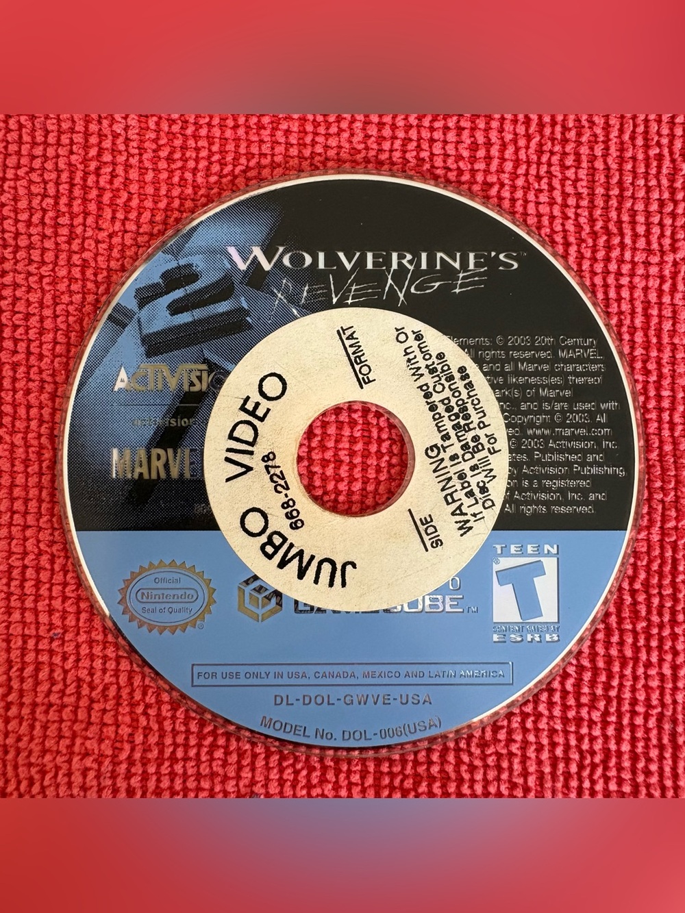 X2: Wolverine's Revenge (Nintendo GameCube, 2003) Disc Only - Tested & Works